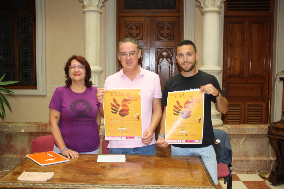 Cultura, Terres del Vinalopó y el Rogle organizan actividades para conmemorar el 9 d’Octubre en Novelda