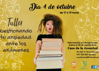 Nuevo taller en Monforte del Cid sobre cómo gestionar la ansiedad en los exámenes