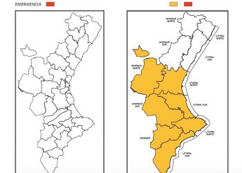 La AEMET alerta del riesgo importante de lluvias intensas y tormentas para mañana martes