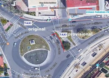 alicante-nuevas-parada-taxi-bus-obras-albufereta-agosto-2019