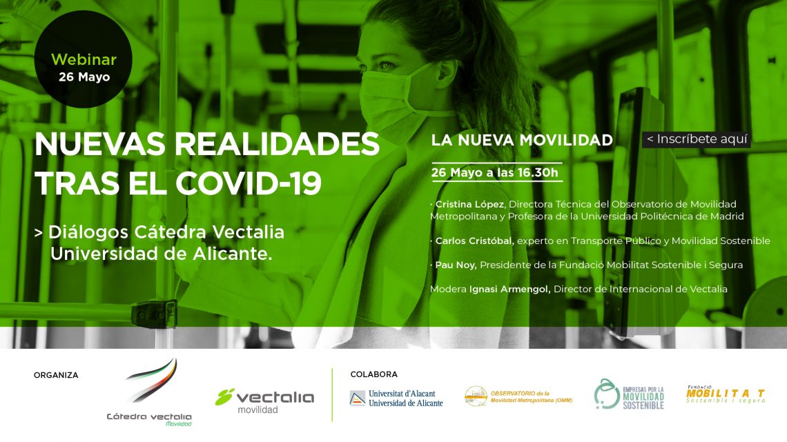 La Cátedra Vectalia organiza dos webinars sobre movilidad inteligente tras el Covid19