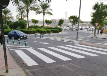 Aspe realiza mejoras de seguridad en los accesos al nuevo Centro de Salud