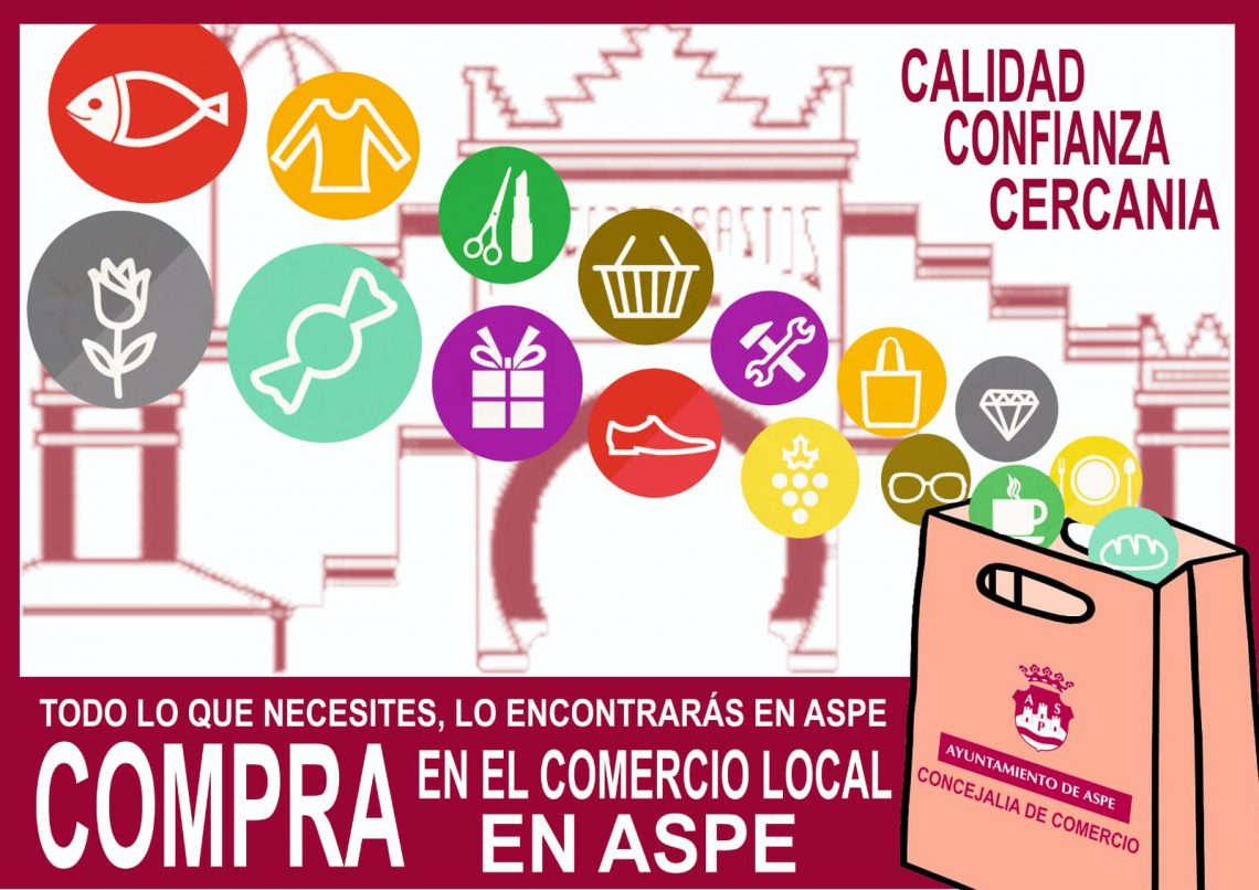 La Concejalía de Comercio promociona las compras en Aspe
