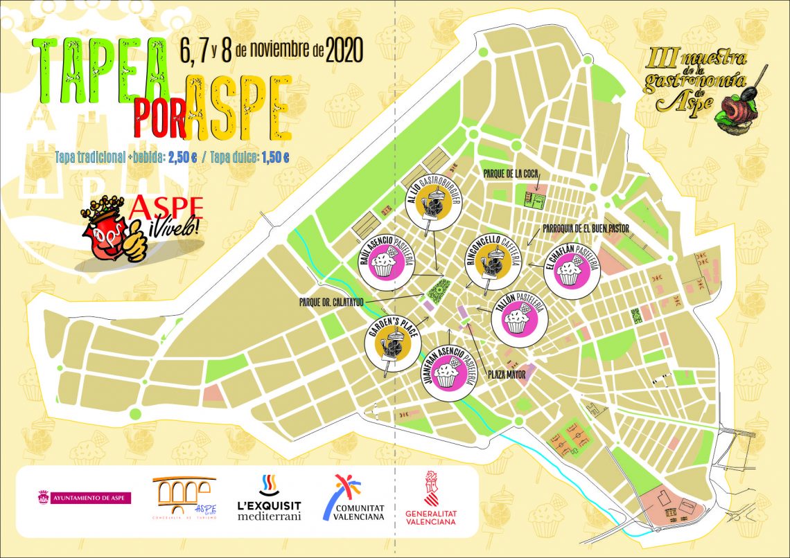 La Concejalía y Oficina de Turismo de Aspe promociona la III Muestra de Gastronomía