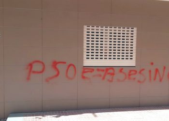 El PSOE de Benidorm denuncia pintadas que “incitan al odio” en su sede y dice que no les intimidarán