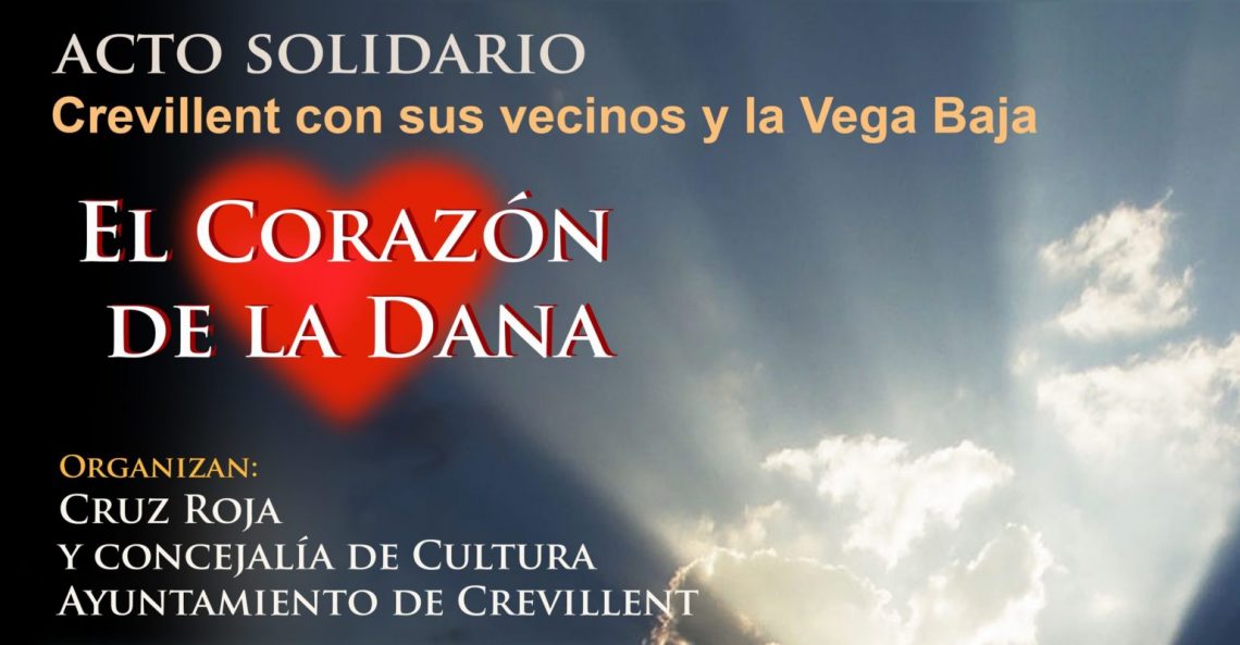 Cruz Roja y el Ayuntamiento organizan un acto solidario para los afectados por la Dana