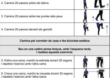 Sanidad difunde ejercicios para personas mayores con el fin de evitar el sedentarismo