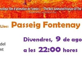 Cine de verano en el Paseo Fontenay