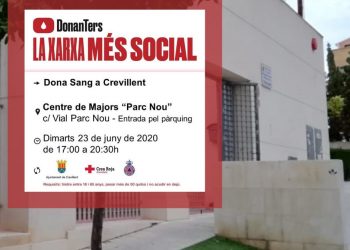 Dona sangre en el Centro de Mayores “Parc Nou”