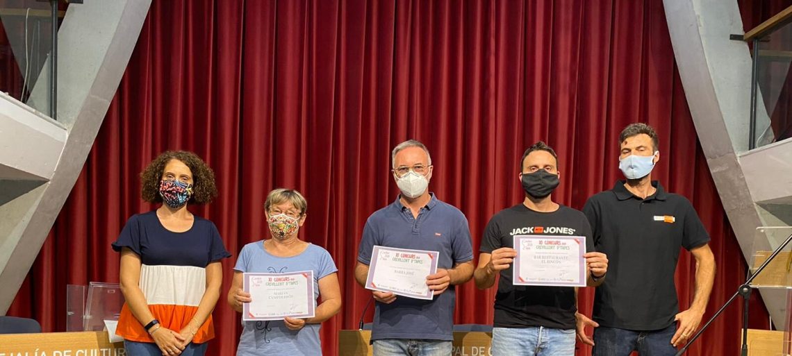 Entrega de premios a los ganadores del Concurso “Crevillent D’Tapes 2020”