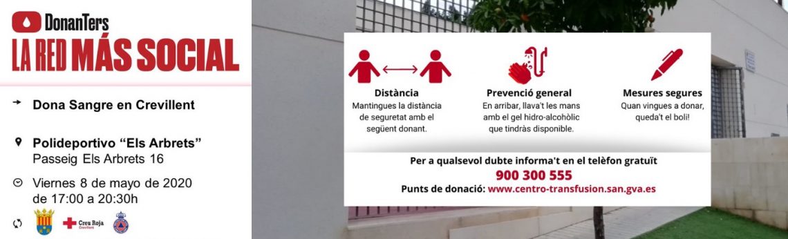 La donación de sangre se traslada al Centro de Mayores Parc Nou