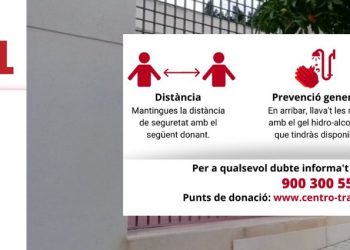 La donación de sangre se traslada al Centro de Mayores Parc Nou