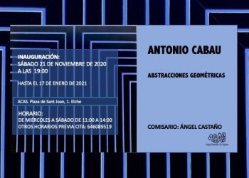 ACAS inaugura la exposición Abstracciones geométricas, del artista, Antonio Cabau