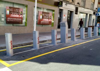 La Plaza de Barcelona cuenta con una estación de BiciElx