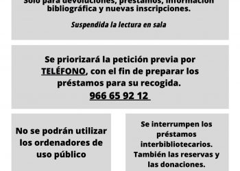 Las Bibliotecas Alberto Miralles y Gloria Fuertes abren sus puertas al público el próximo lunes
