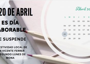 elche-lunes-mona-laborable-abril-2020