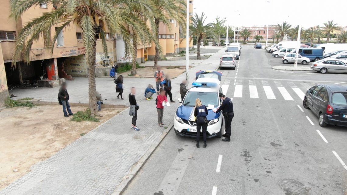 elche-policia-local-palmerales-control-abril-2020