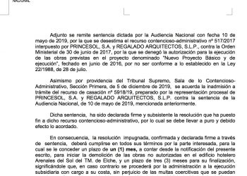 Costas da un mes para iniciar el derribo del hotel de Arenales del Sol