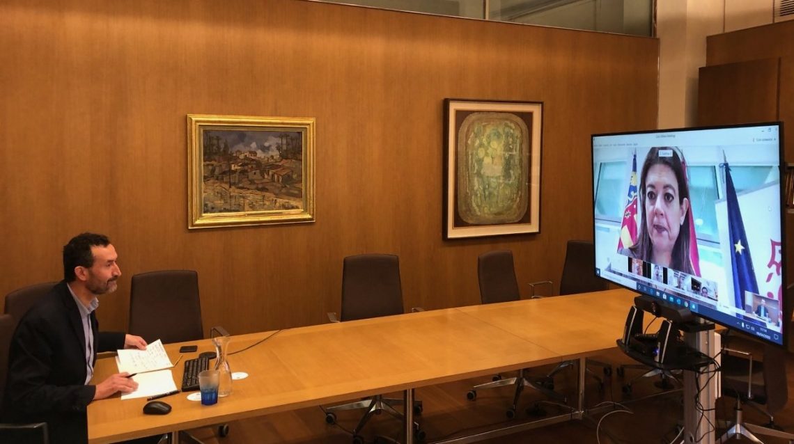 elche-videoconferencia-alcalde-consellera-innovacion-abril-2020