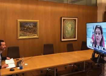 elche-videoconferencia-alcalde-consellera-innovacion-abril-2020
