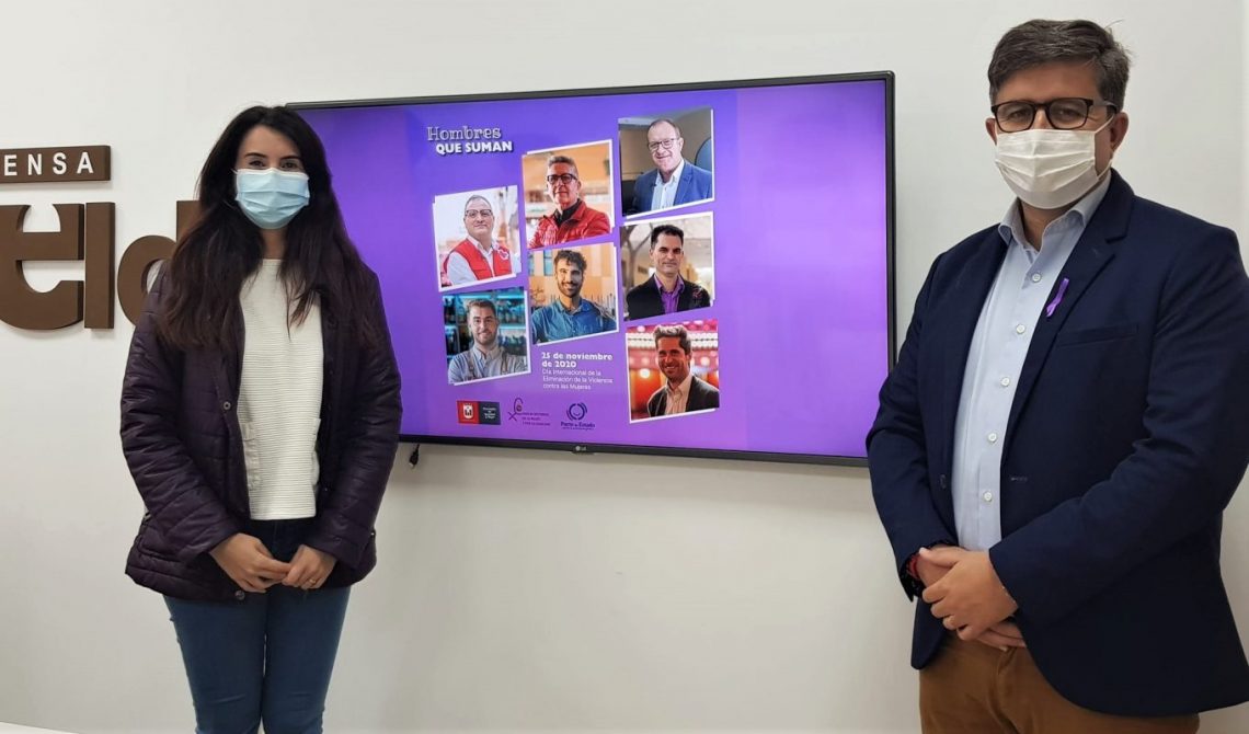 Siete hombres protagonizan la nueva campaña del Ayuntamiento de Elda contra la violencia machista
