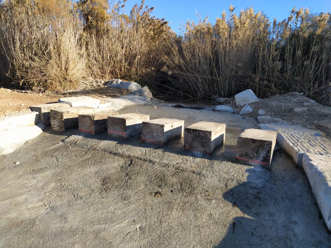 Elda restaura la zona de paso natural del río Vinalopó próximo al puente del Sambo