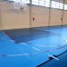Elda renueva la pista del Pabellón Azul para mejorar la calidad de la superficie de juego