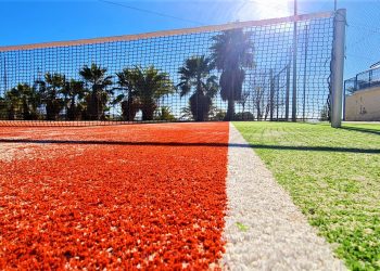 Los trabajos de remodelación de las pistas de tenis de San Crispín concluyen