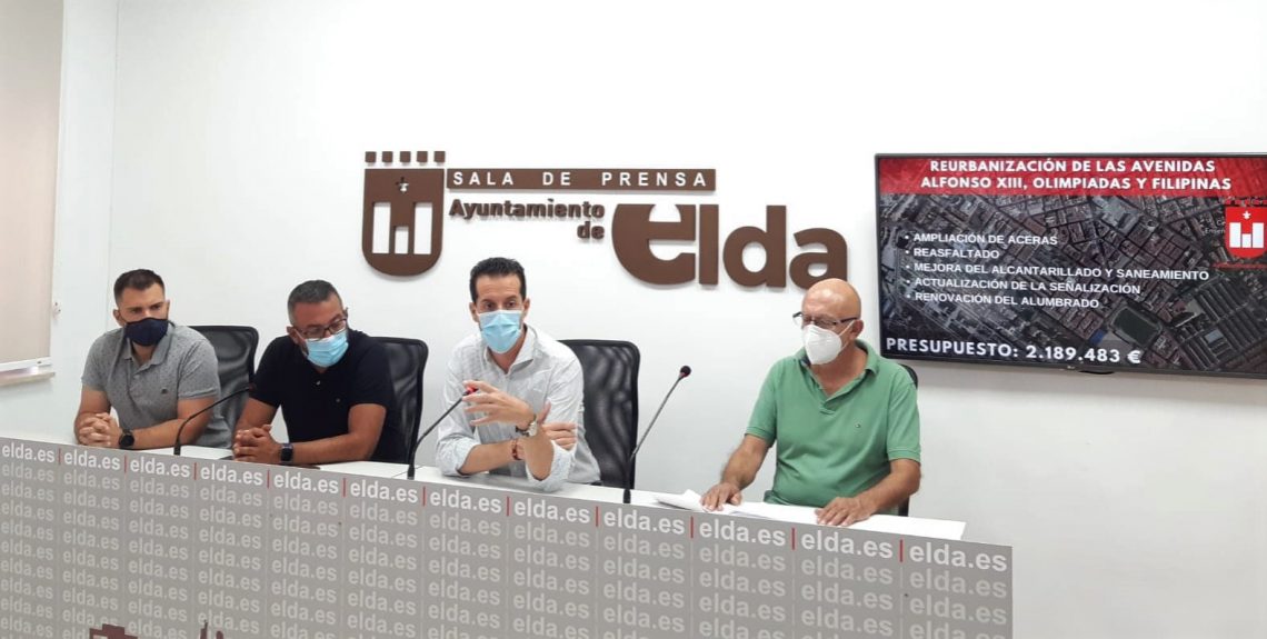 Elda acometerá la reforma integral del eje formado por las avenidas Alfonso XIII, de las Olimpiadas y Filipinas