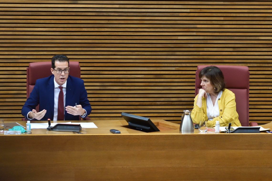 Rubén Alfaro presenta en las Cortes Valencianas las propuestas municipalistas para la reconstrucción de la Comunidad