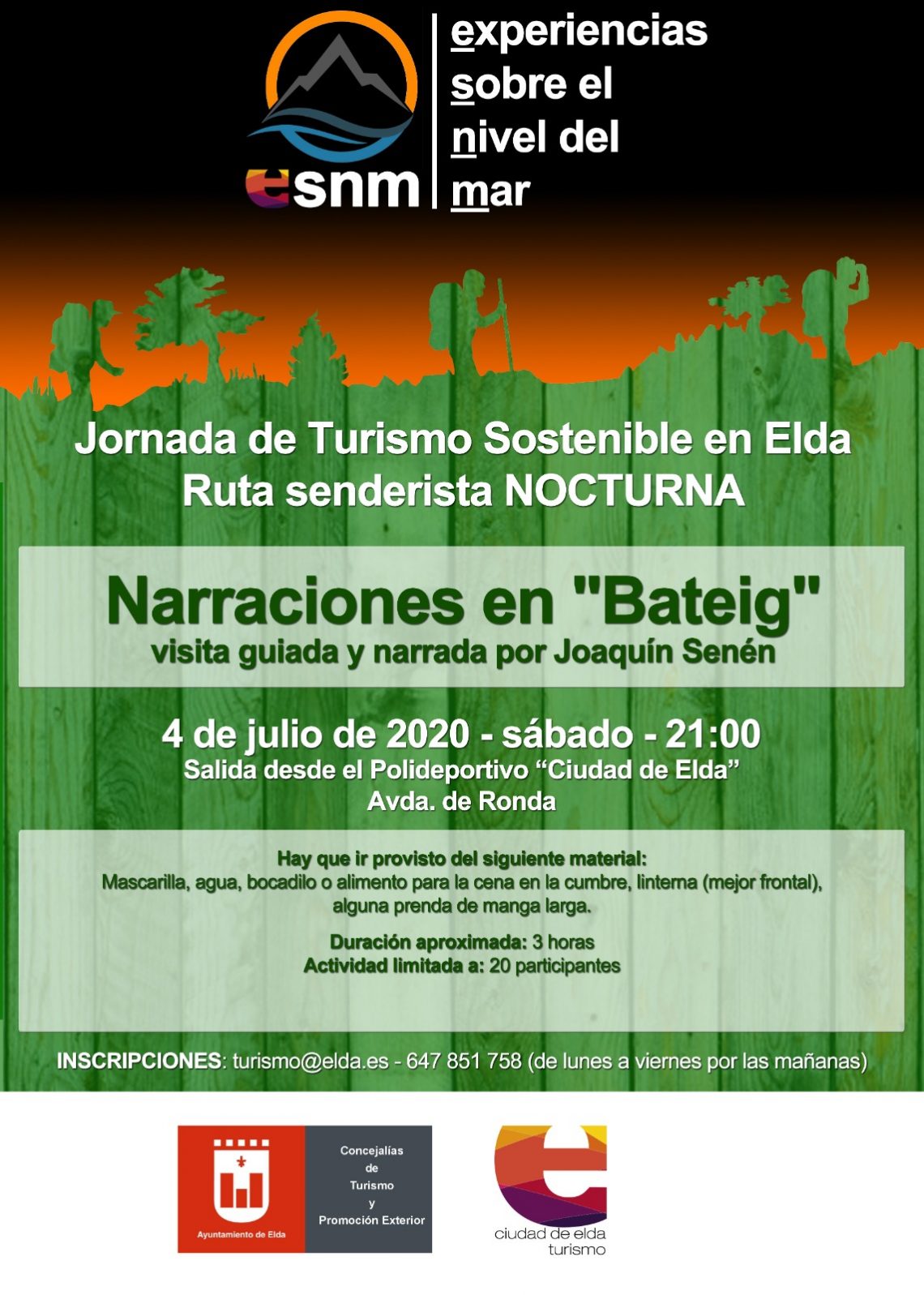 Turismo estudia la ampliación de las rutas senderistas tras el éxito de la primera salida nocturna