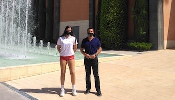 Recepción a Alejandra Riera tras la convocatoria de la RFEVB