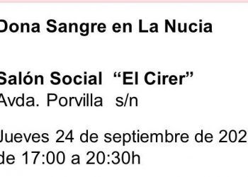 El próximo jueves donación de sangre en El Cirer