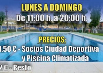 La Piscina al aire libre de La Nucía abre sus puertas de lunes a domingo