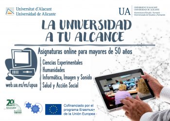 La Universidad de Alicante ofrece cursos on-line para mayores de 50 años