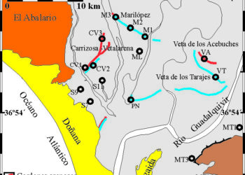 mapa-puntos-sondeo-en-el-paisaje-actual-de-doñana