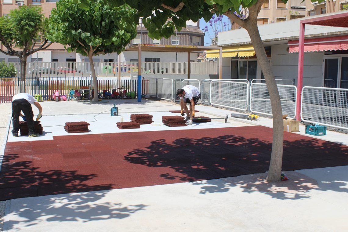 Recta final de las obras del Plan Edificant en el CEIP Jorge Juan de Novelda
