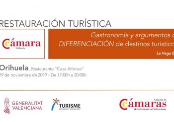 Cámara Orihuela presenta la Jornada Empresarial de Turismo Gastronómico