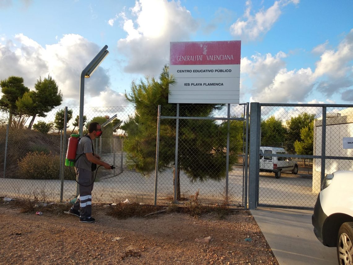 El Ayuntamiento de Orihuela intensifica la desinfección ante el COVID-19 en todo el municipio