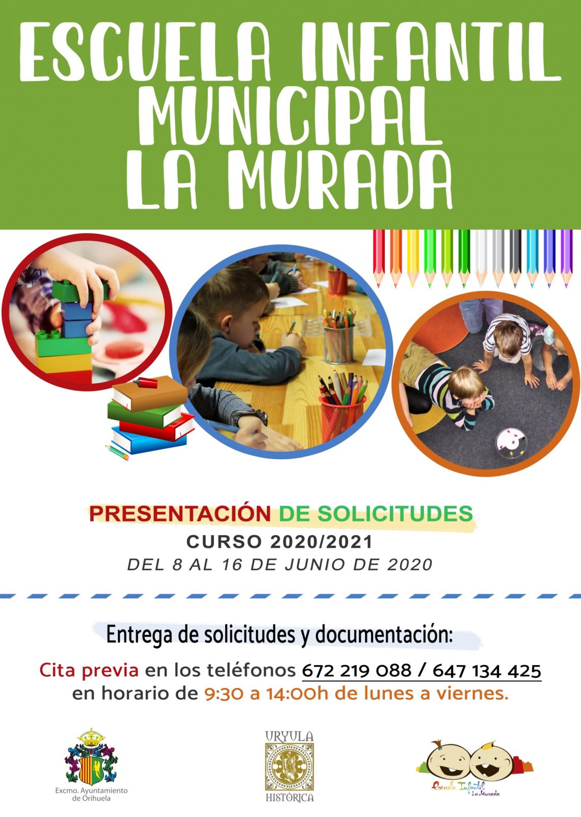 Apertura del plazo para la solicitud de admisión en las Escuelas Infantiles Municipales