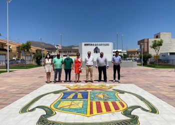 Finalizan las obras de reurbanización y adecuación de la Plaza de la Cruz de la pedanía de San Bartolomé