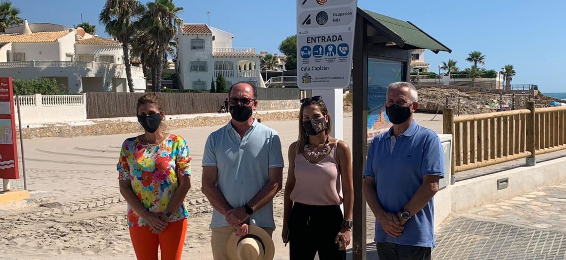 Orihuela presenta unos postes para medir la afluencia de personas en las playas oriolanas