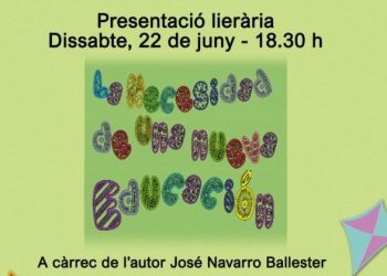 José Navarro Ballester presenta su libro “La necesidad de una nueva educación” en Petrer