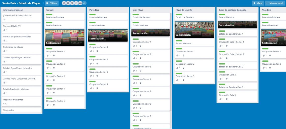La Concejalía de Playas lanza una web para consultar el aforo en las playas urbanas