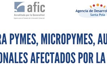 Ayudas a pymes micropymes autónomos y profesionales con destino a minimizar el impacto económico