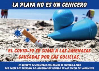 Santa Pola lanza la campaña ambiental «La playa no es un cenicero»