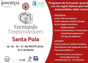 santa-pola-cartel-formando-emprenderdores-mayo-2019