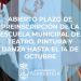 Abierto el plazo de preinscripción para las Escuelas Municipales de Pintura, Teatro y Danza