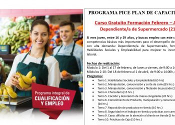 El CIAJ ofrece a los jóvenes un curso de dependiente/a de supermercado