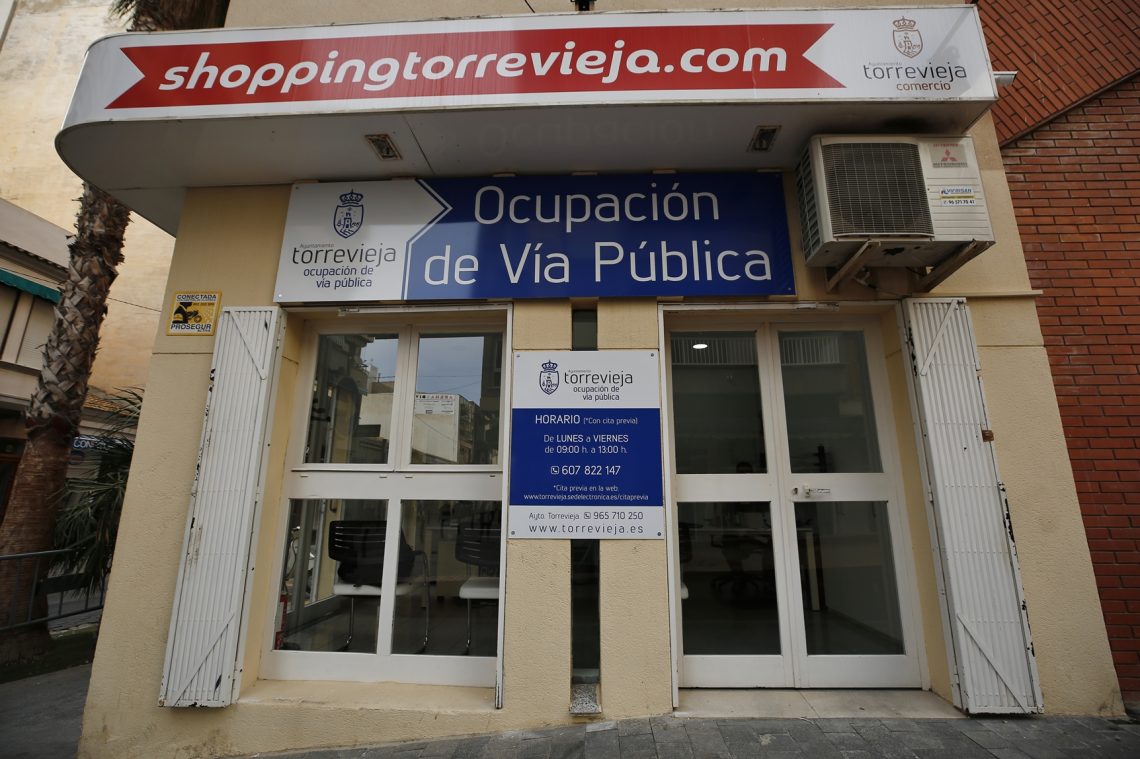 La Concejalía de Ocupación de Vía Pública abre una oficina en el centro de Torrevieja